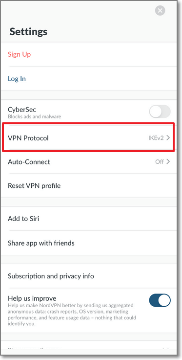點選 VPN Protocol
